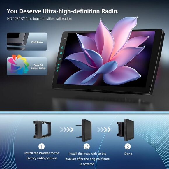 10.2" Android 13 Car Stereo for Chevy Silverado/Sierra/Yukon 2007‑2013 - Picture 2 of 6